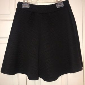 Quilted skater skirt